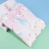 粉红拼色领结鸭夹