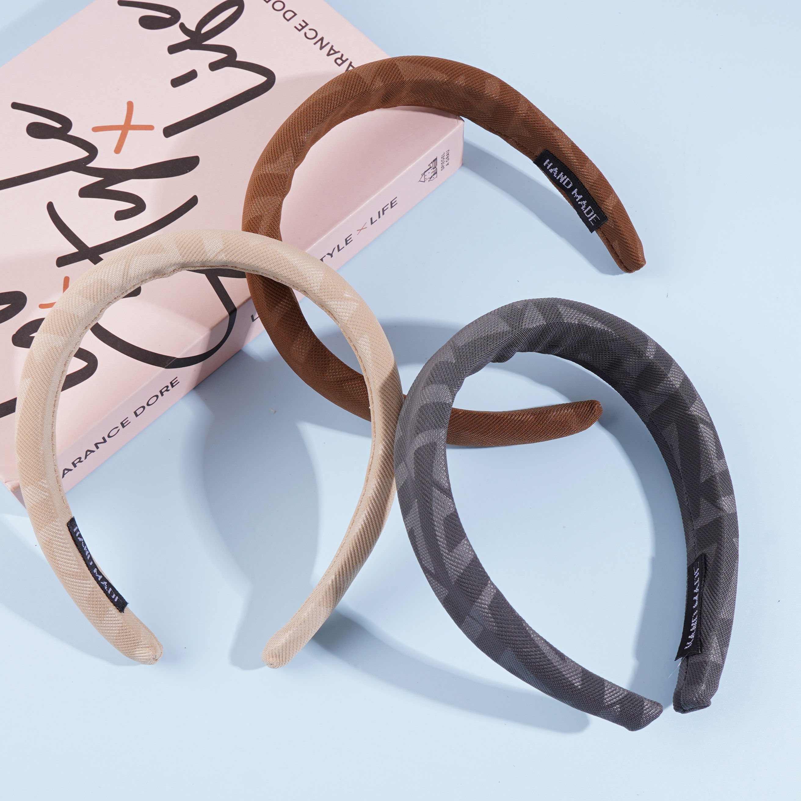 3.0  sponge patterned headband hair clip