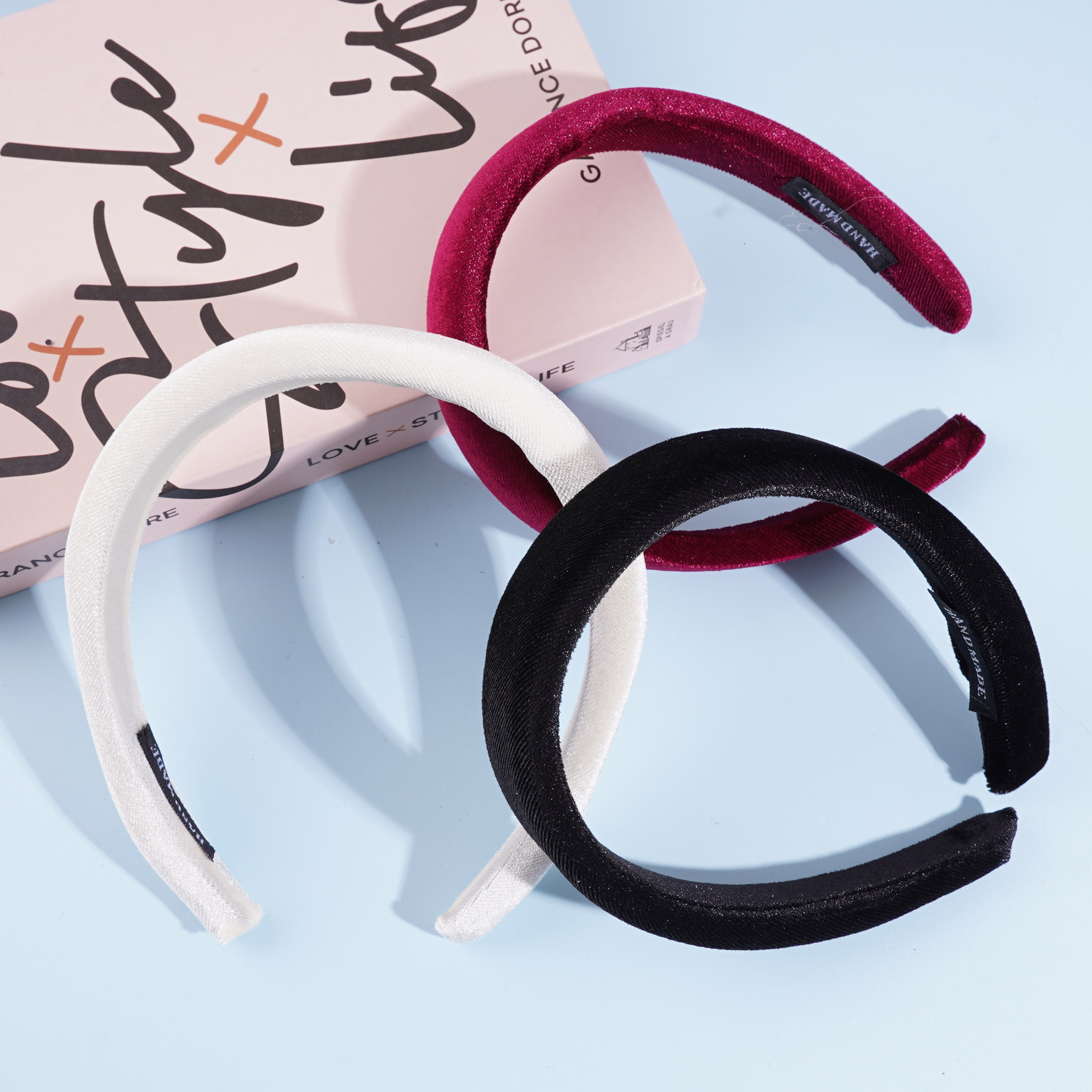 3.0  sponge velvet cloth headband hairpin