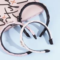 Bright cloth pearl bow tie braid headband hair clip