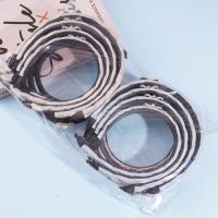 Striped pearl braid headband hair clip