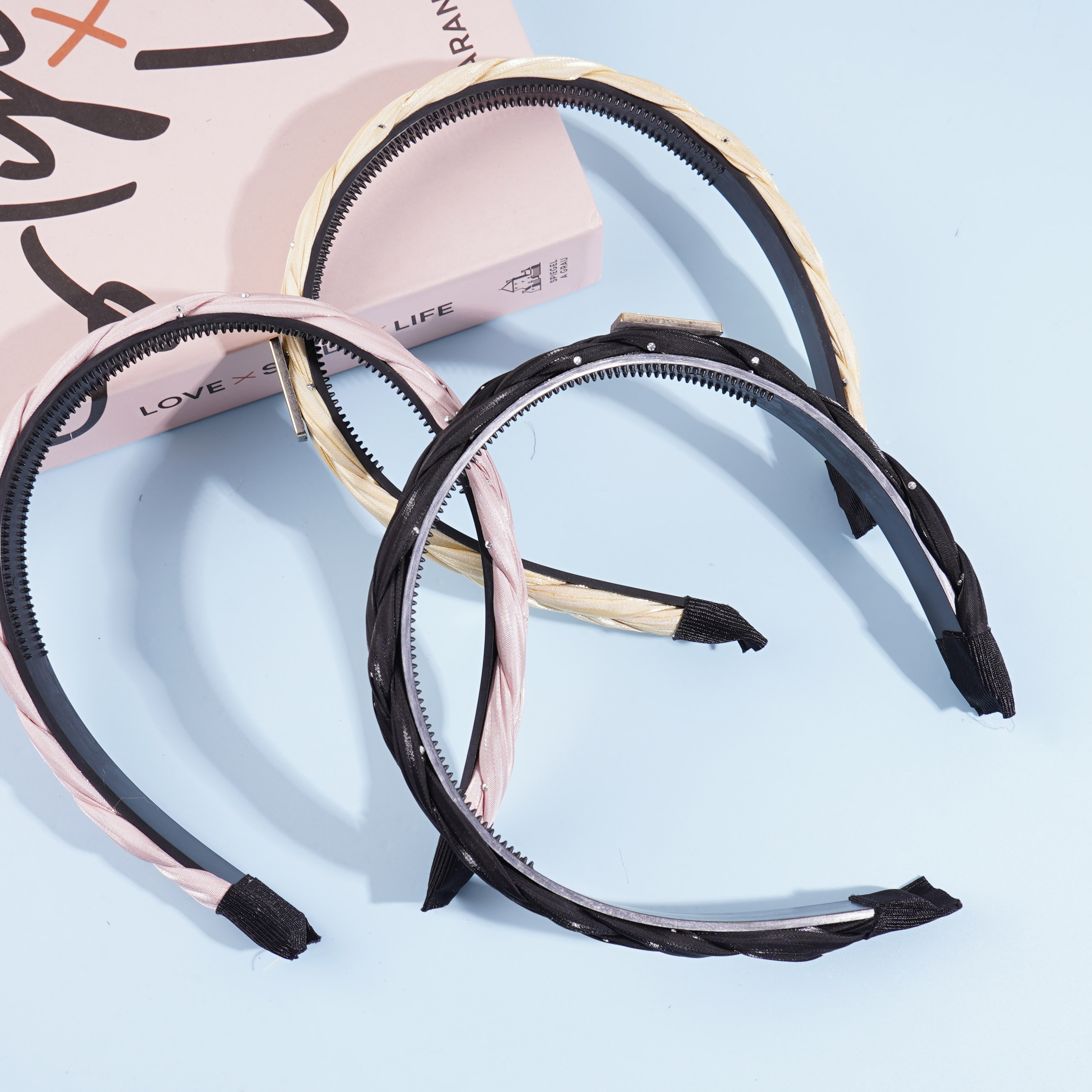 Smiley braid headband hair clip