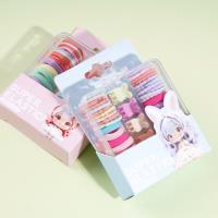 1116 Small Square Box with Colorful Rubber Bands