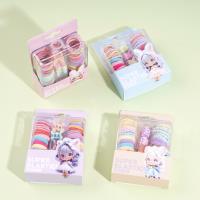 1116 Small Square Box with Colorful Rubber Bands