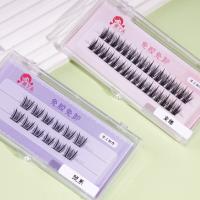 2 rows of adhesive-free and removable false eyelashes (mixed)