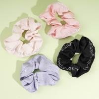 Satin embroidered sequins with floral patterns on the hem of a skirt