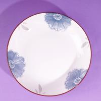8 inch Rainstone Plate - Flower Language