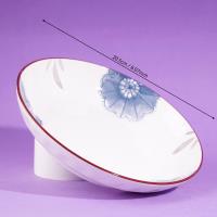 8 inch Rainstone Plate - Flower Language