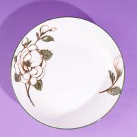 7.25-inch cheese plate - Camellia