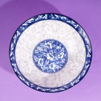 8 inch soup bowl - blue and white porcelain (superior grade)