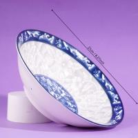 8 inch soup bowl - blue and white porcelain (superior grade)