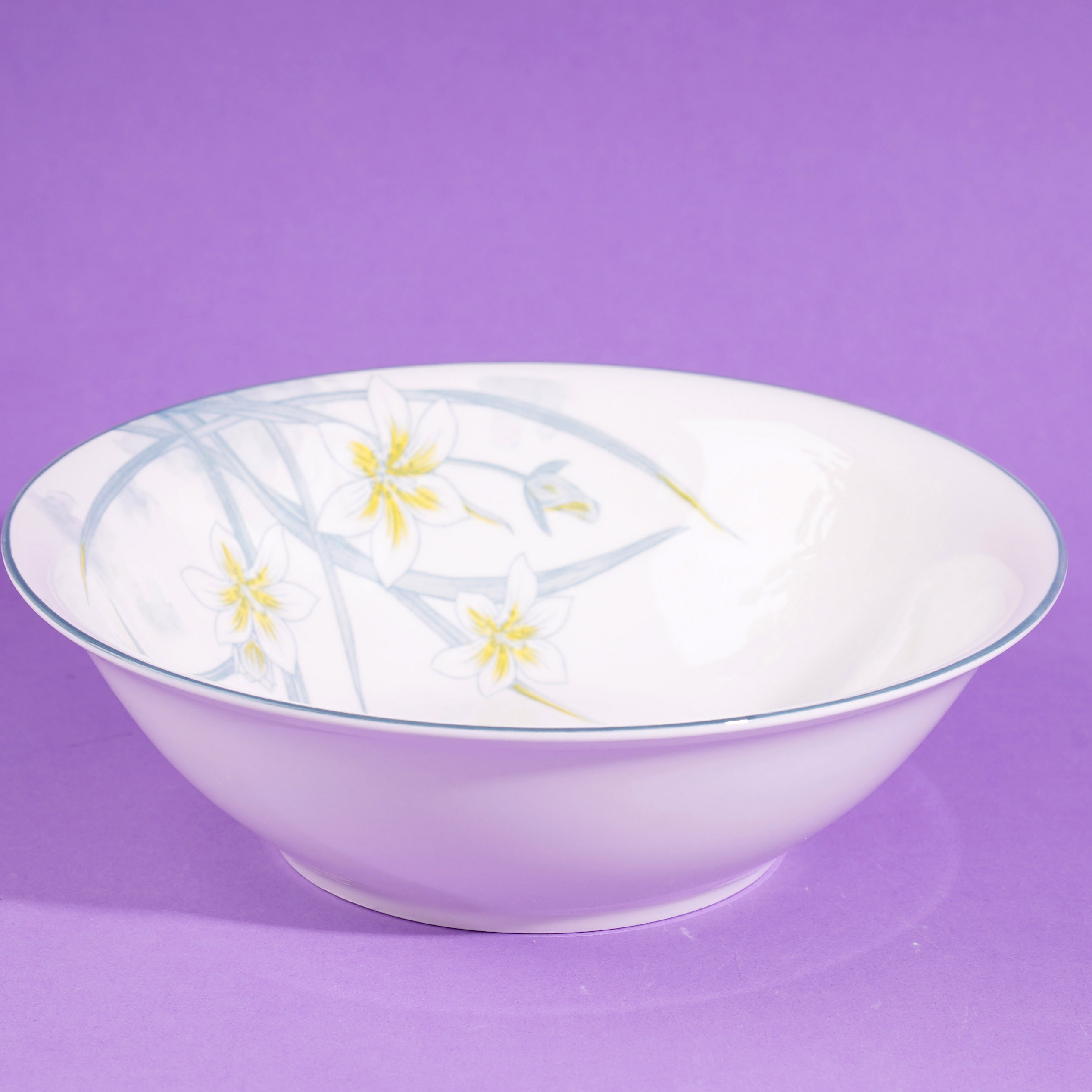 8 inch soup bowl - Dendrobium (Premium Grade)