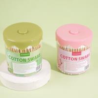 圆盒花边双头棉签