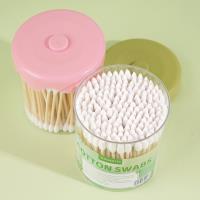 圆盒花边双头棉签