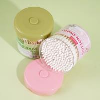 圆盒花边双头棉签