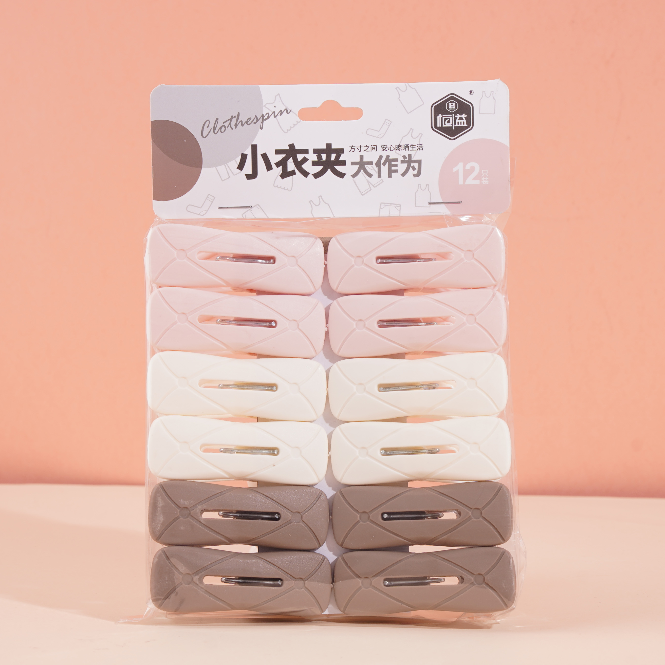 HY-1656精美衣夹12个