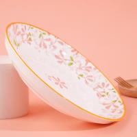 8 inch fruit platter - Pink Summer