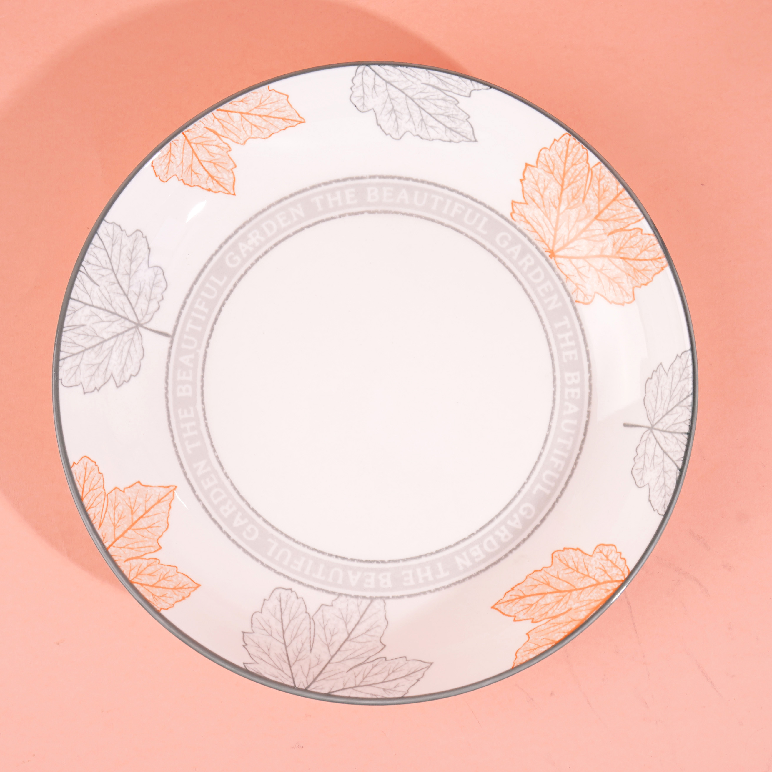 8 inch fruit plate - Maple Leaf