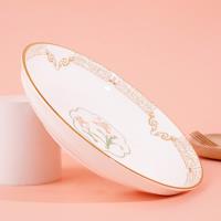 8 inch fruit plate - Green Narcissus