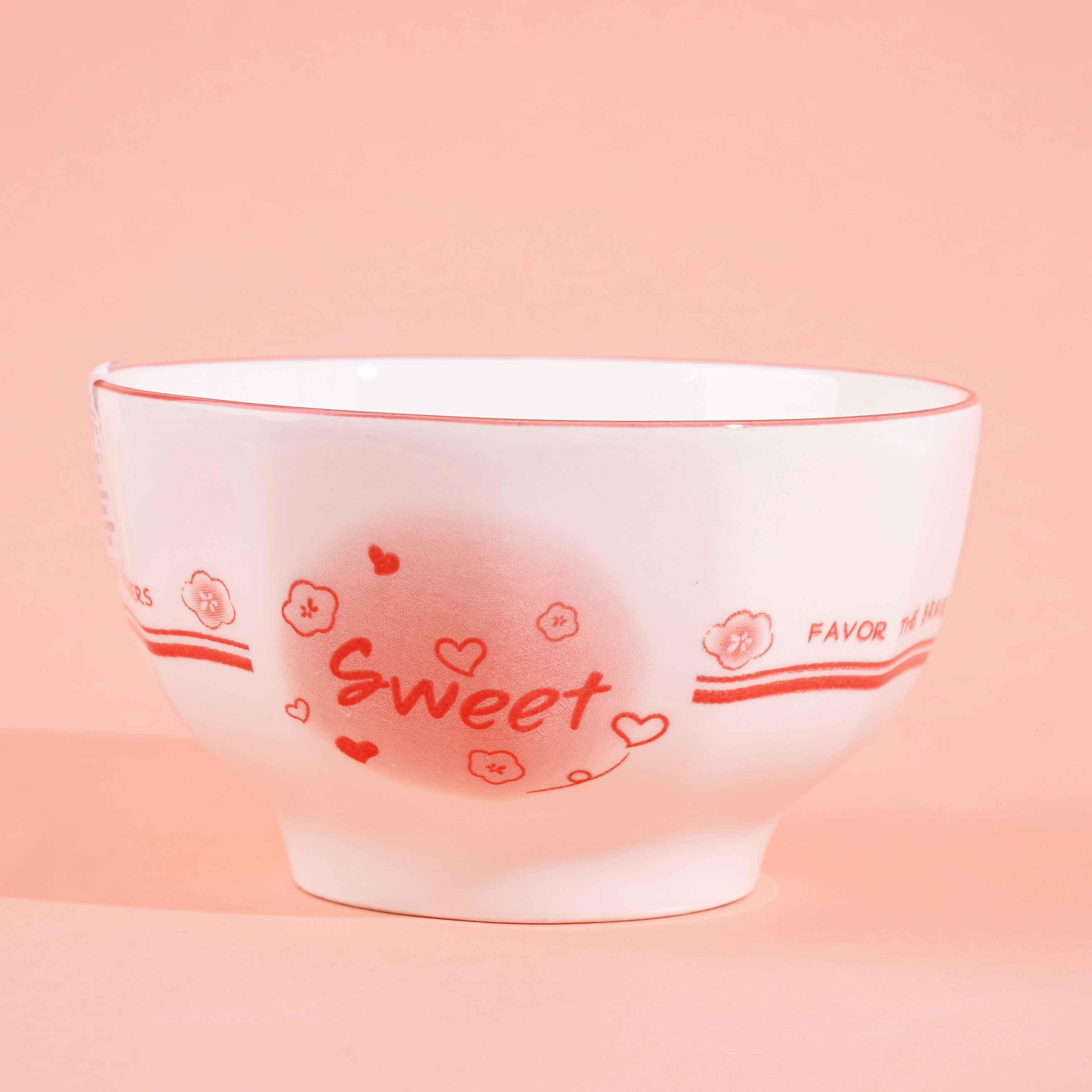 5.3-inch bowl - Lucky Red Heart