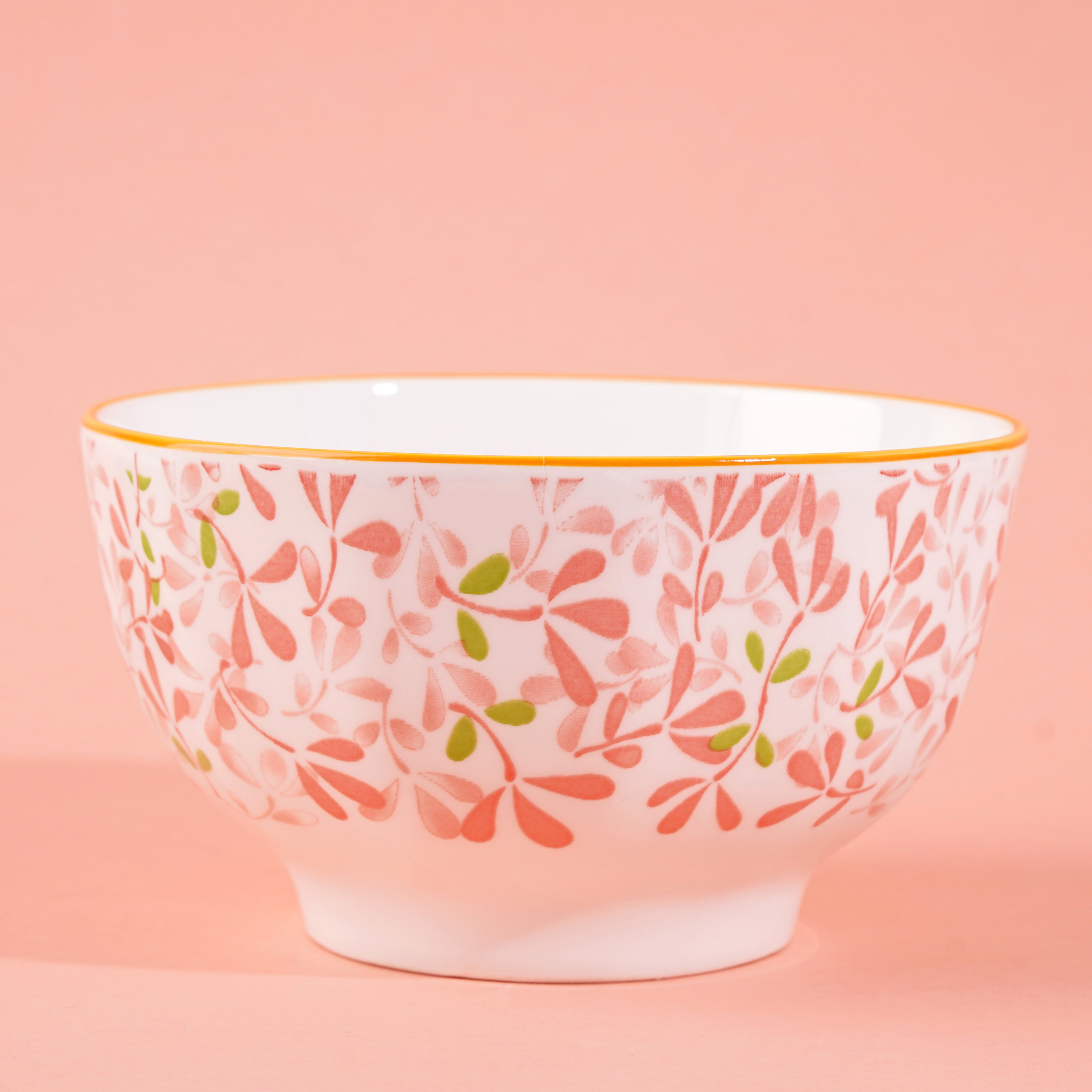 5.3-inch Chinese striped bowl - Pink Summer