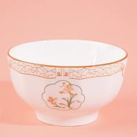 5.3-inch Chinese striped bowl - Green Water Narcissus