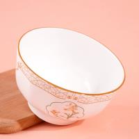 5.3-inch Chinese striped bowl - Green Water Narcissus