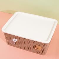 Le panier de rangement à l'effigie d'un petit ours QY-6334