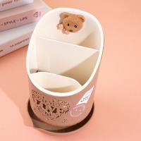 حامل الأعواد الخشبية QY-6609 على شكل دب.