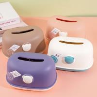 Boîte de mouchoirs en papier QY-6450 en forme d'ours.