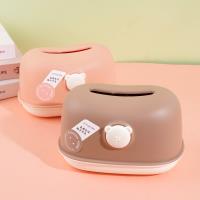 Boîte de mouchoirs en papier QY-6450 en forme d'ours.