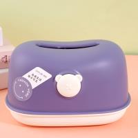 Boîte de mouchoirs en papier QY-6450 en forme d'ours.