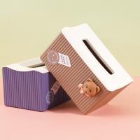 Boîte de mouchoirs en papier QY-6443 en forme d'ours.