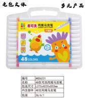 48-color easy-to-wash acrylic markers AKD6231