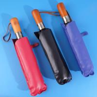 Spring and Umbrella 4126 58*60K Solid Wood Automatic Window-Breaking Umbrella