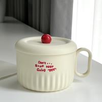 TD-1008糖豆304不锈钢内胆泡面碗红色