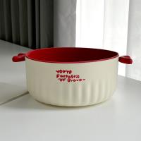 سلة فواكه وخضروات مستديرة حمراء من TD-1013