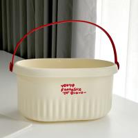 سلة الاستحمام TD-1007 المصنوعة من السكر بلون الأحمر.