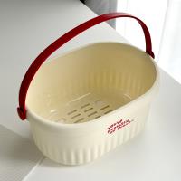 سلة الاستحمام TD-1007 المصنوعة من السكر بلون الأحمر.