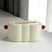 Boîte de mouchoirs en papier Sugar Bean TD-1019, de couleur rouge.