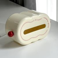 Boîte de mouchoirs en papier Sugar Bean TD-1019, de couleur rouge.