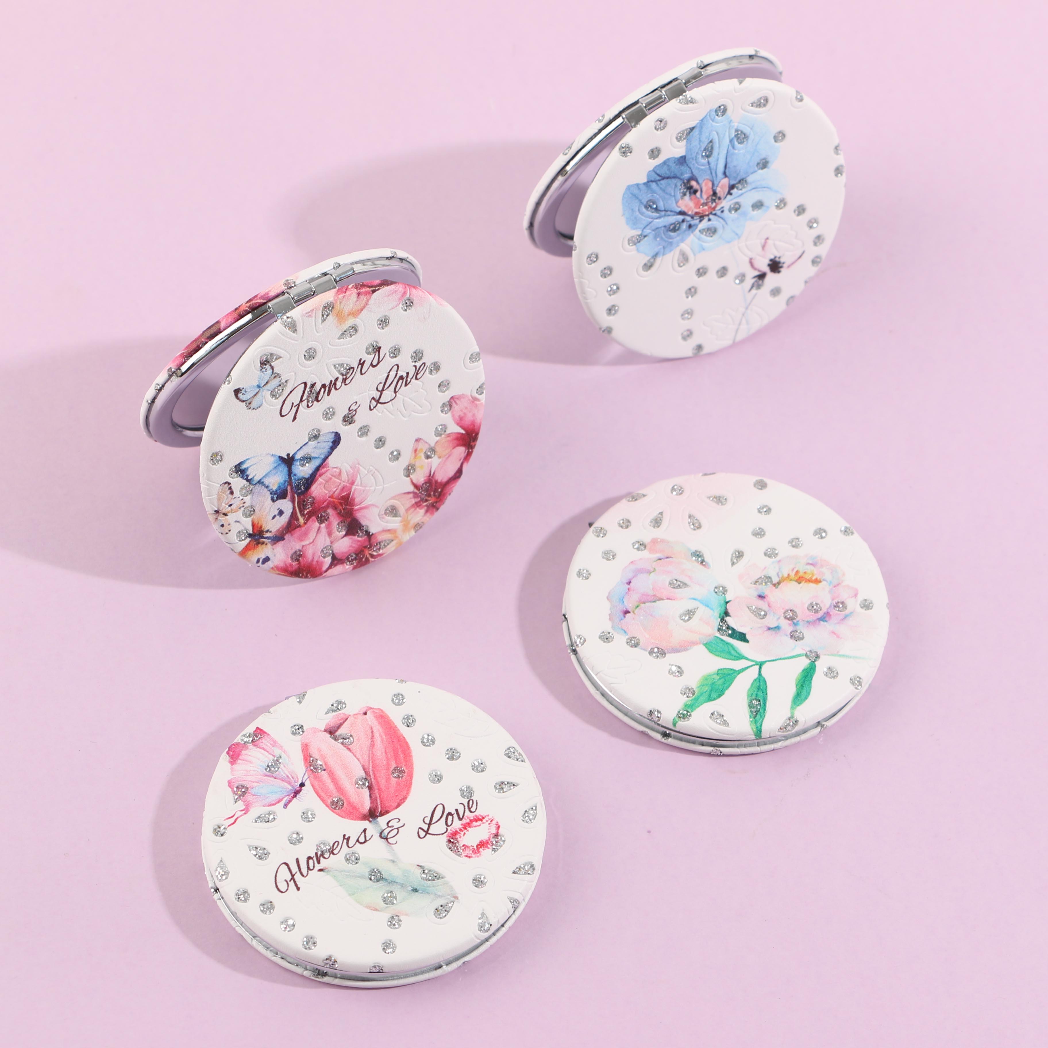 1005 Large Round Fashion Eyeglasses - Sparkling Diamonds