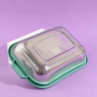 塑边密孔小号方篮