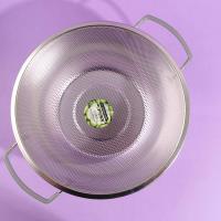 25.5cm双耳浸塑加深密孔篮