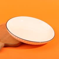 8 inch vertical striped plate