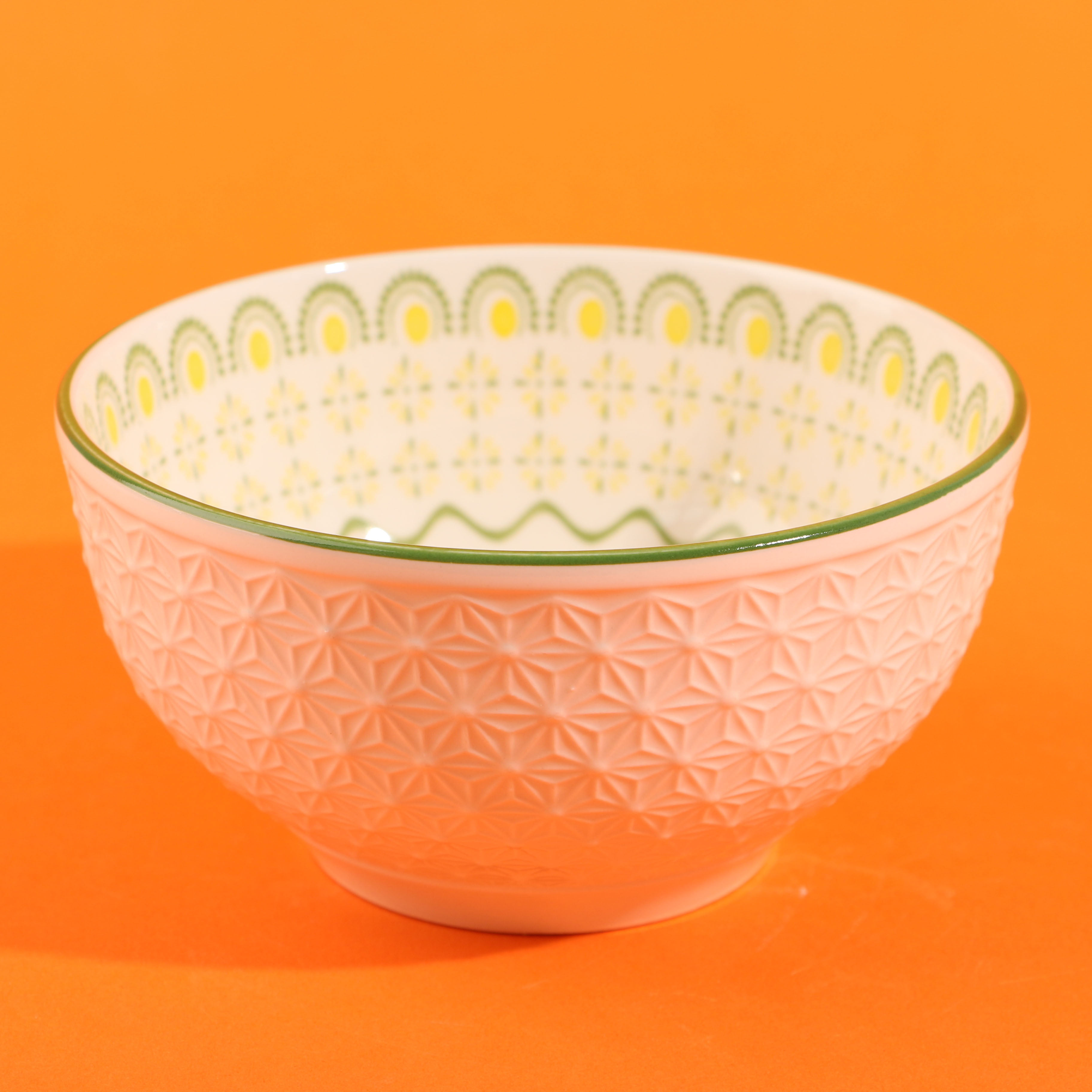 5-inch Snowflake Bowl - Green Kui