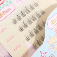 ماسكارا عيون EMS-384 للفتيات المحبوبات (36 رموش) مناسبة للأشخاص كسولين وتحتوي على تصميم زهرة صفراء جميل.