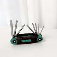 8-Piece Folding Wrench Set with Pentagon Design