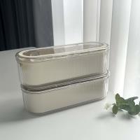 Y-8583 Cream-Colored Powder Brush Storage Box