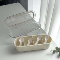Y-8583 Cream-Colored Powder Brush Storage Box